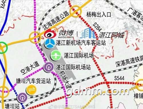 湛江机场大道与湛江空港大道建设概况曝光