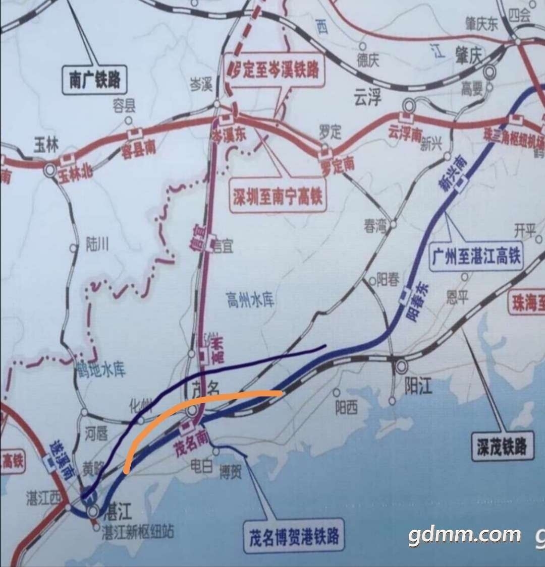 南深高铁广西风向已变茂名信宜高州机会来了