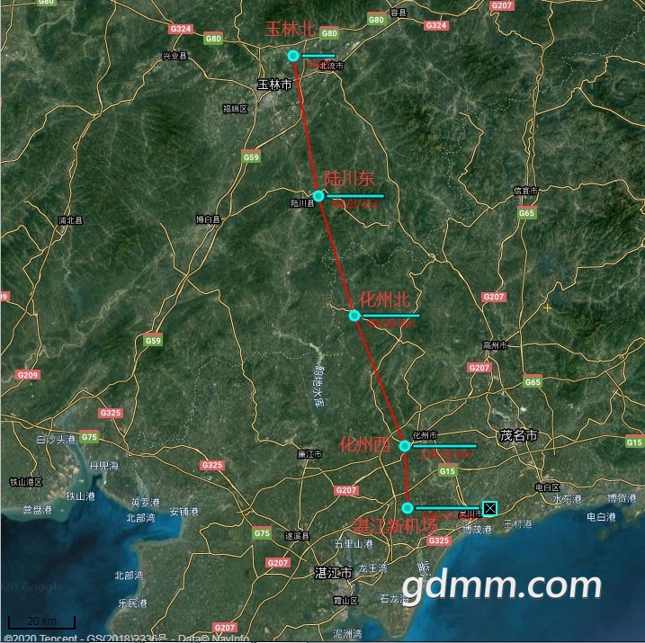 从南玉珠高速再看张海高铁