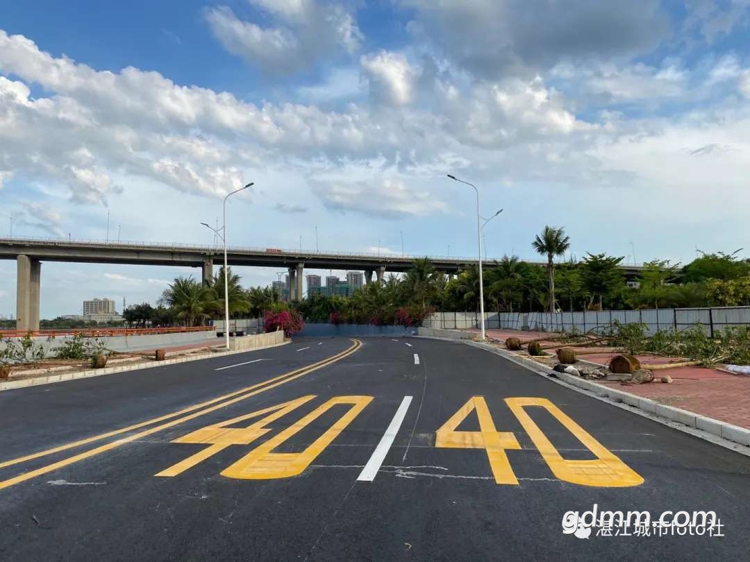 多图直击即将贯通的湛江广州湾大道cbd段