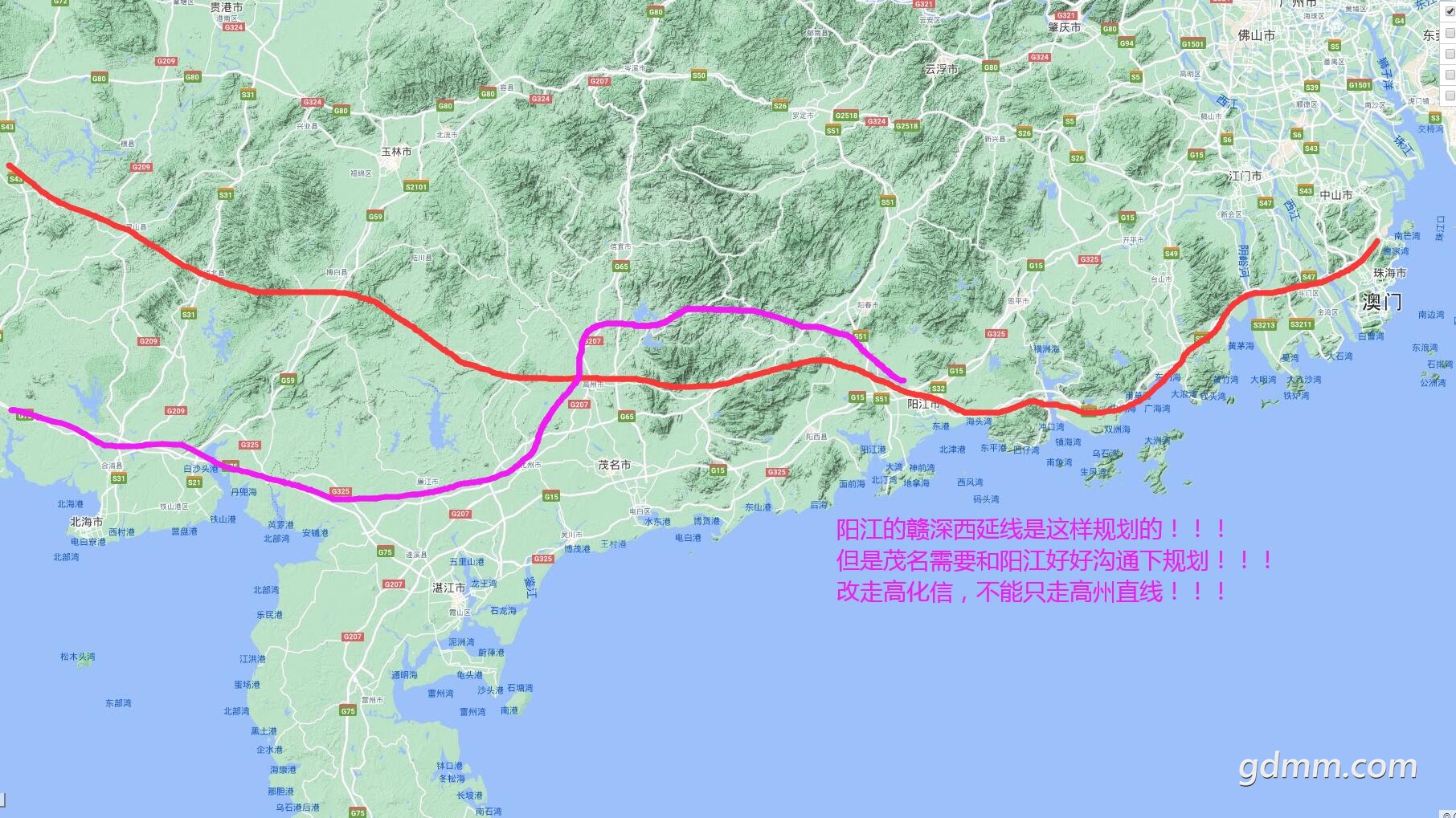 解决高化信通高铁的真正方案是赣深西延线