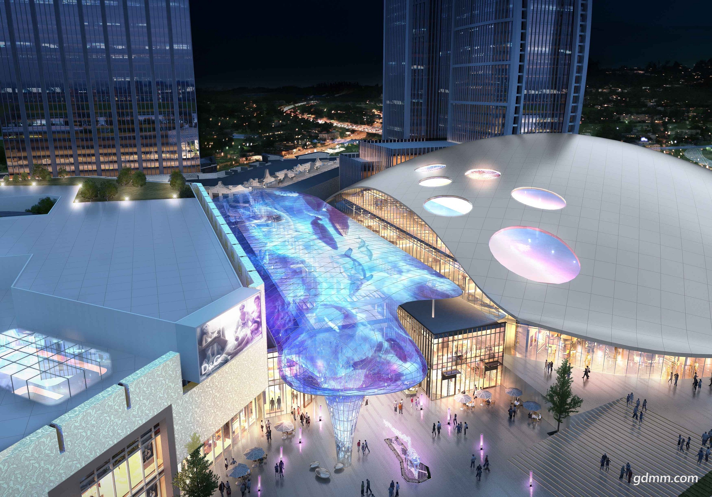 商场写字楼好像未通过审批的茂名万达与潮州万年城万达对比!