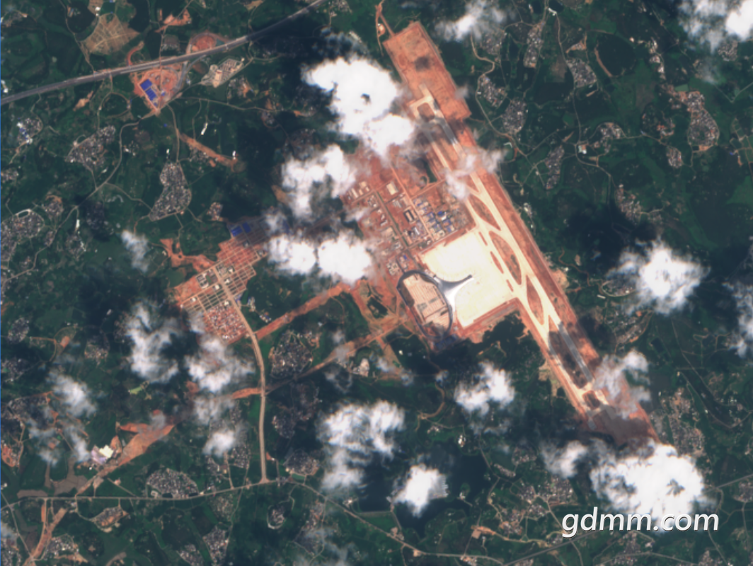 吴川国际机场最新卫星图20219