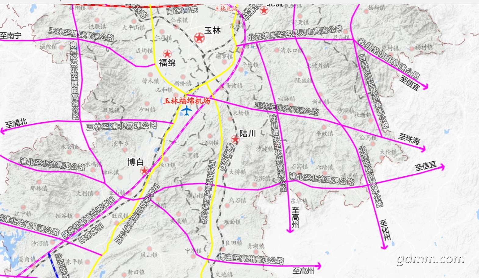 玉林市北部湾经济区发展"十四五"规划多条高速与茂名市对接!