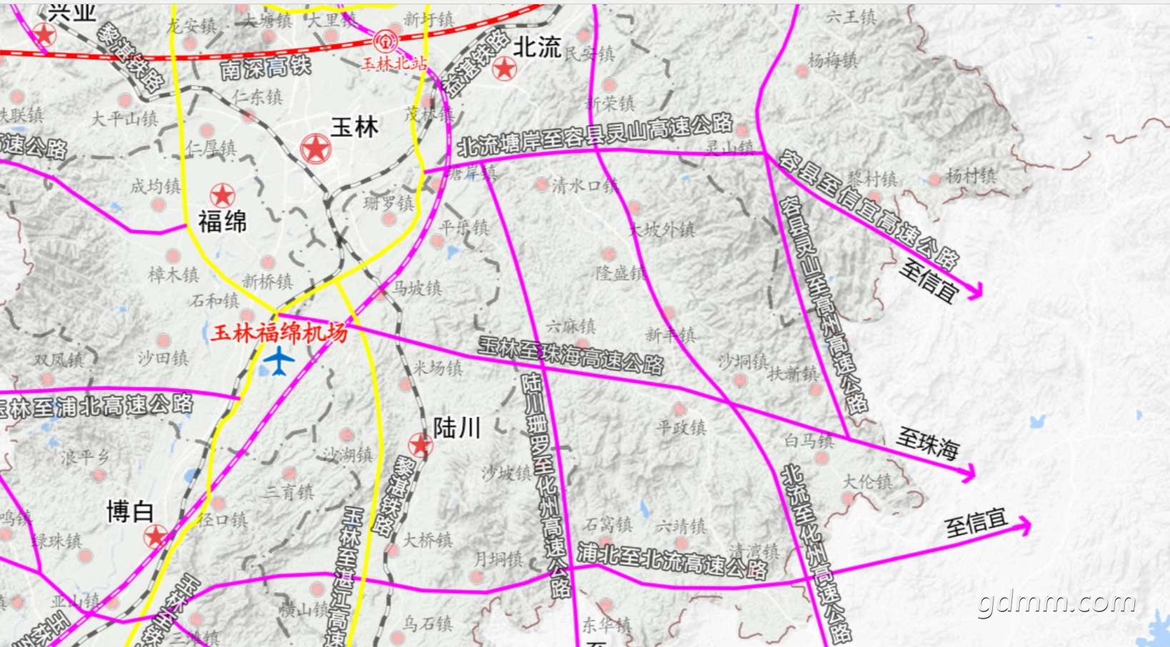 玉林市北部湾经济区发展"十四五"规划多条高速与茂名市对接!